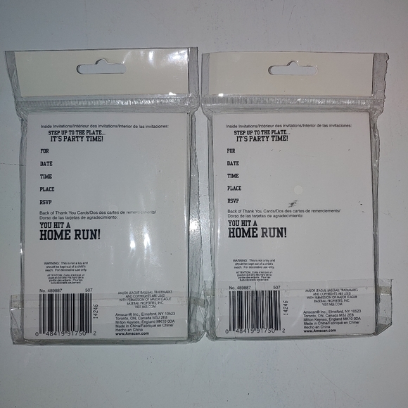 2-Pack NY Mets Party Invitations - Picture 2 of 3